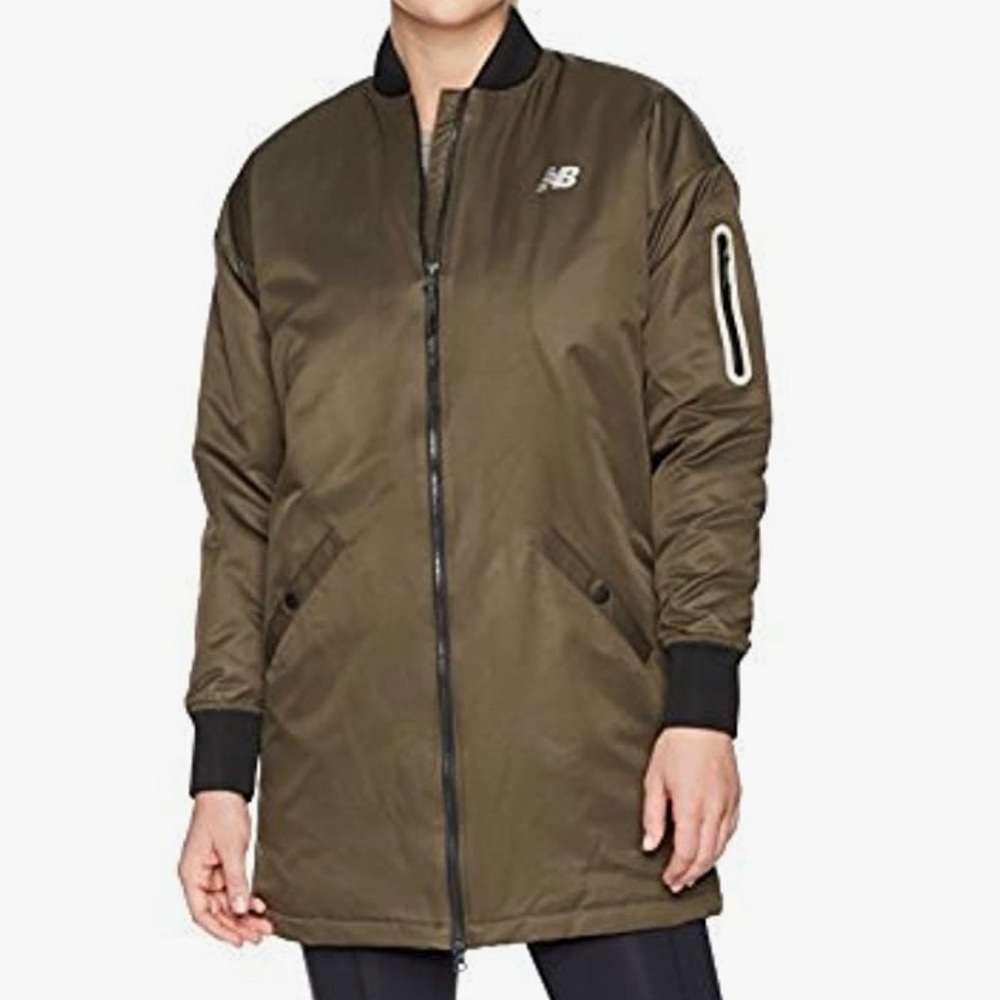 New Balance Olive Puffer Jacket